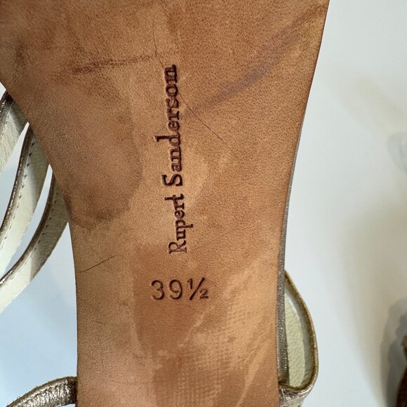 Rupert Sanderson Bronzey-Gold 'Figaro' Sandals, EU 39.5 - Picture 6 of 16